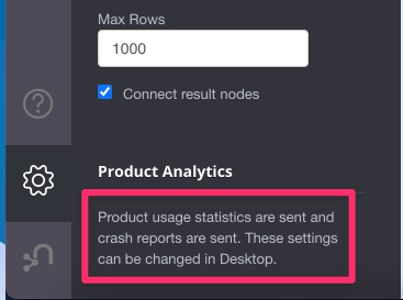 product analytics consent browser running in desktop